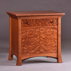 Sapele nightstand-Lomas