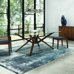 ExeterGlassTopDiningWalnut